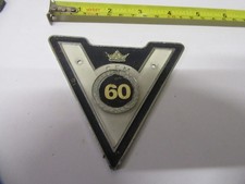 VINTAGE GEM CAR GRILLE BADGE, ORIGINAL 60
