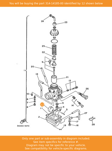 Yamaha float 314 - yamaha, 314-14185-00