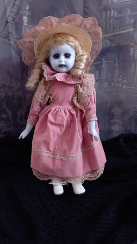 Ooak gothic horror doll creepy - gothic,