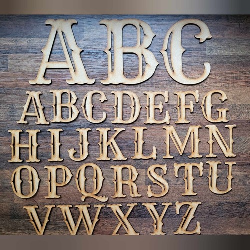 Wooden letters large - letters, mdf