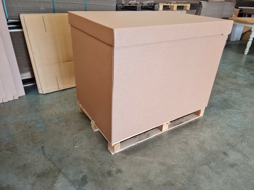 Cardboard pallet box - cardboard, double