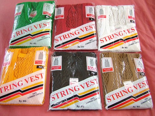 Mens string vests - string, vests,100%