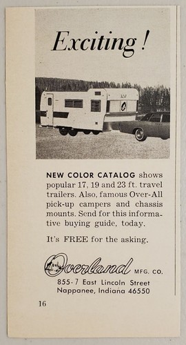 1969 print overland travel - ad,