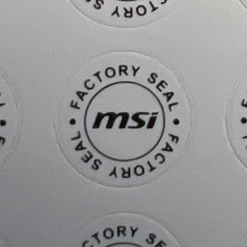 Msi factory seal - msi,