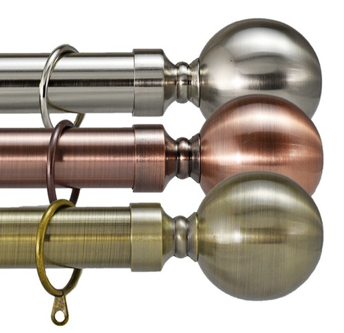 Metal curtain pole ball - pole, finial