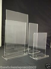 Sign Print Menu Graphic Holders Acrylic Perspex Plastic Stands A3 A4 A5 A6 DL