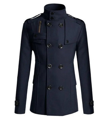 Winter peacoat double - double, breasted