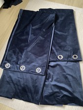 Navy Velvet Curtains 90x90 Dunelm Mill Brand New Never Used