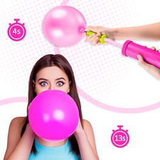 AEX Manual Balloon Pump Dualaction Handheld Inflator for Party Balloons Decor UK