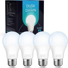 Torkase Dusk to Dawn Light Bulbs, 13W E27 Led Light Sensor Bulb 100W Equivalent,