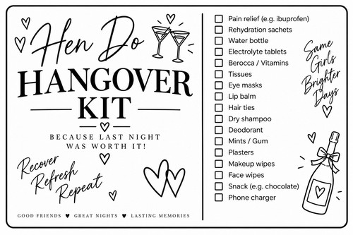 15x hen hangover - 15x, labels
