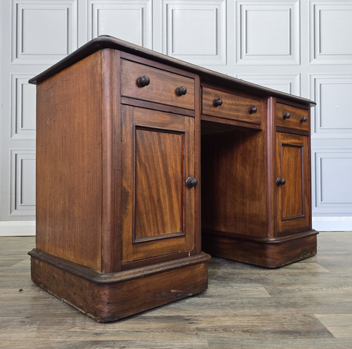 Antique mahogany writing - writing, desk