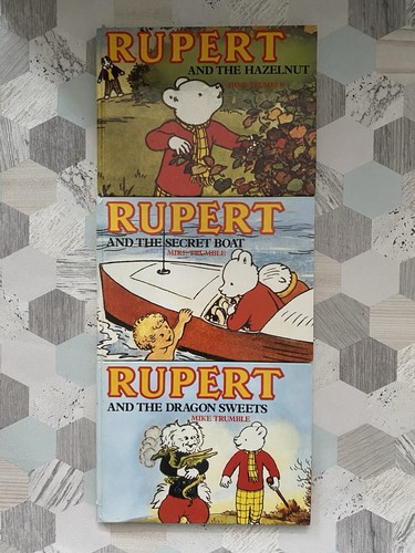 Rupert bear vintage - 3x,
