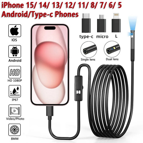 8mm 1080p endoscope camera - 8mm,