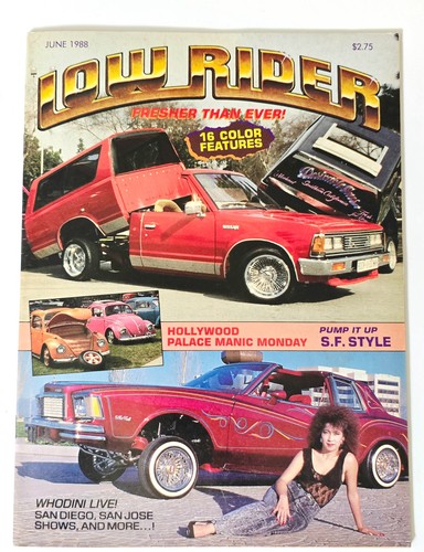 Lowrider magazine june 1988 - magazine,