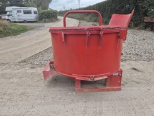 CONCRETE CEMENT PAN MIXER - 3 POINT LINKAGE FOR TRACTOR TELEHANDLER PTO DRIVEN