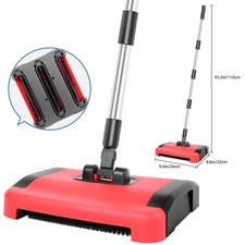 New Floor Sweeper Manual Carpet Cleaner Rug Floor Duster Broom Surface Cleaner