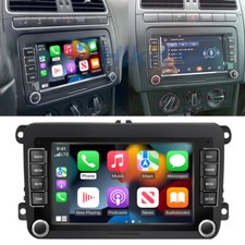 7" Apple Carplay Android 15 Car Stereo GPS Sat Nav For 2 DIN VW Polo Golf 5 6 Passat