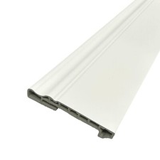 DBS Satin White Torus Skirting Board Plastic PVC - 15mm x 100mm x 2600mm