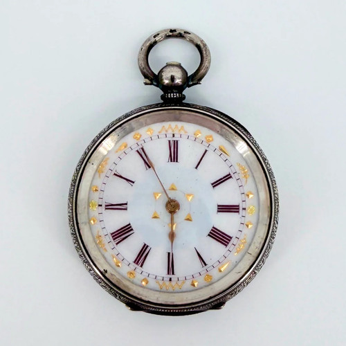 Antique swiss silver - silver, cased