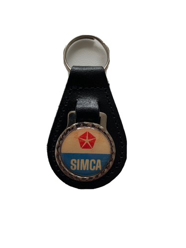 Black leather keyring fob - leather, keyring/