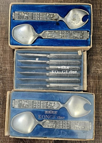 Pair vintage konge - pair, tinn
