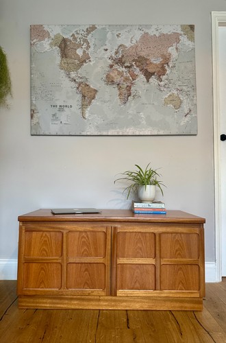 Mid century low teak - century, sideboard