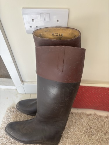 Aigle rubber riding boots size - riding,