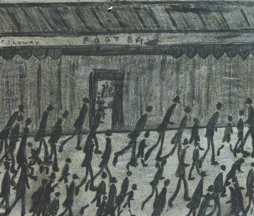 Early lowry pencil drawing - early,