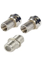 F PLUG SINGLE SATELLITE COAX