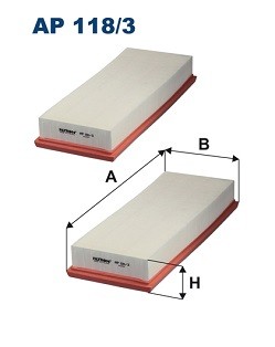 118 filtron air filter - 118/3-2x,