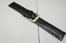 19mm OEM OMEGA Black Leather