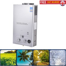 10L Portable Instant Gas Hot Water Heater LPG Camp Shower Boiler Caravan Horse
