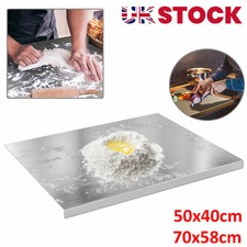 304 Stainless Steel Chopping Cutting Board Worktop Saver Protector 700/400MM