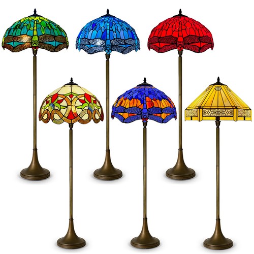 Tiffany floor lamps stained - floor,
