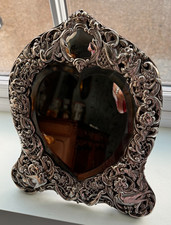 Antique Silver Dressing Table Mirror 1900 William Comyns & Son Repousse