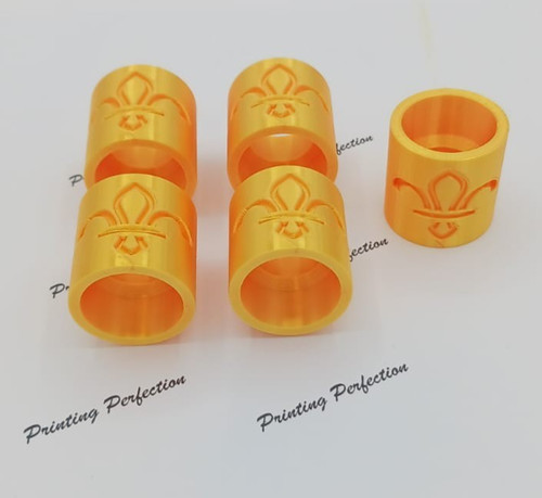 Gold scout woggle plastic - 5,