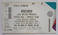 STATUS QUO CONCERT TICKET STUB