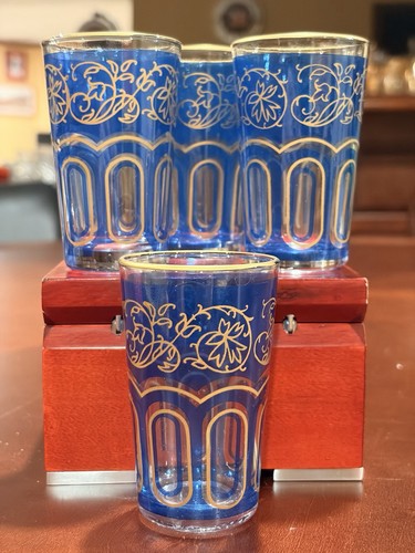 Vintage moroccan tea glasses - vintage,