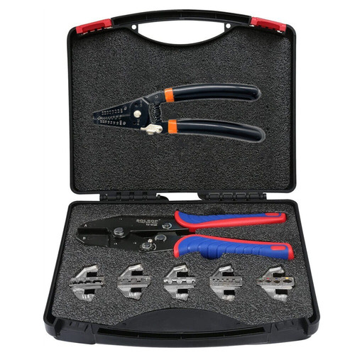 Ratchet crimping tool set - crimping,
