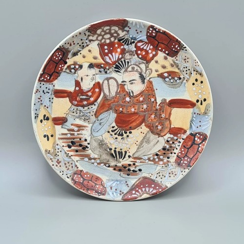 Japanese satsuma pottery plate - japanese,