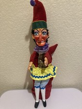 Punch & Judy ' Mr Punch ' Puppet , Hand Made, Painted & Superb ! Free Delivery.