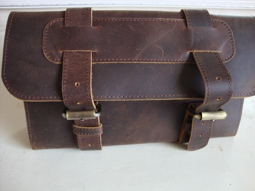 Vintage motorcycle tool bag - motorcycle,