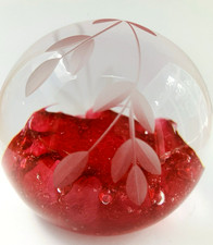 Caithness Etched Floral Design