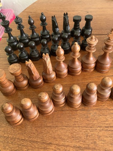 Vintage chess set - vintage,
