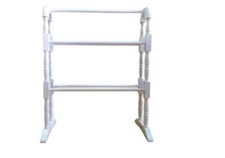 White Rubber Wooden Towel Rail