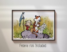 Calvin and Hobbes Map - High Quality Poster