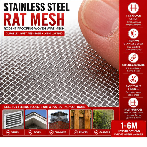 Stainless steel rat - stainless, mesh