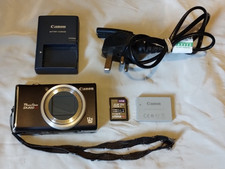 Working Canon PowerShot SX200 IS 12.1MP Digital Camera & Battery/Charger/SD