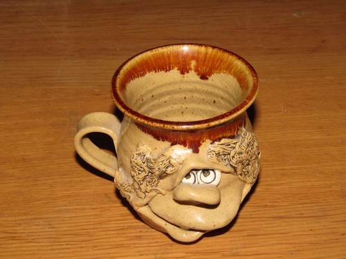 Vintage ugly mug pottery - vintage,